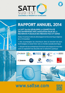 Couverture du Rapport Annuel 2014 de la SATT Sud Est