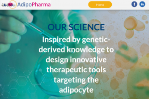 home page site web AdipoPharma